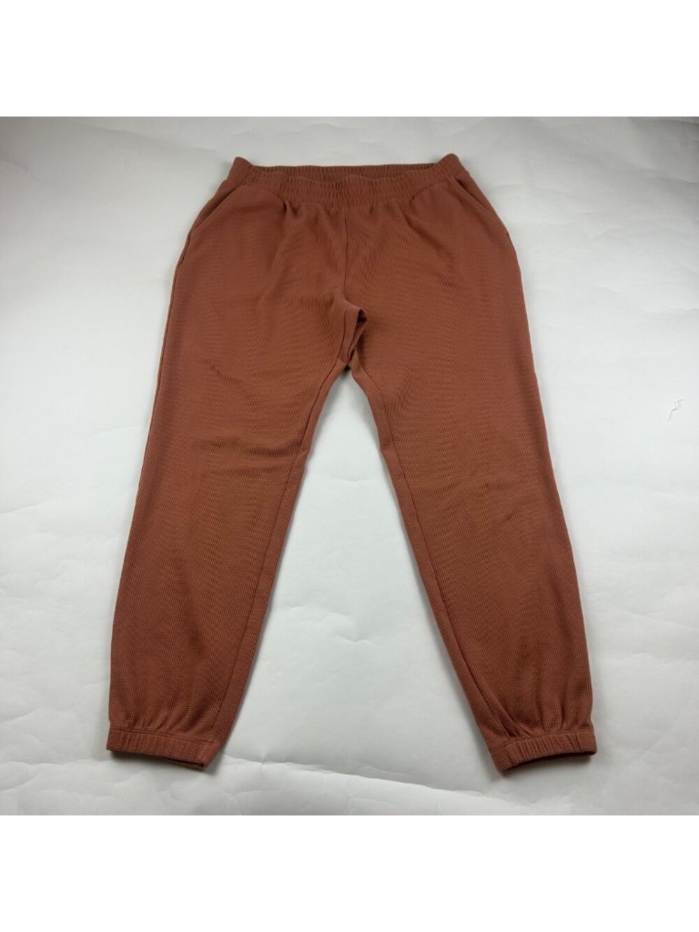 Old Navy Warm Hickory Brown Thermal High Rise Slim Leg Lounge Pant L